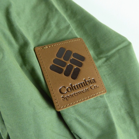 Columbia Full Zip Cotton Nylon Blend Hooded Windbreaker Performance Jacket NWT - Picture 7 of 11